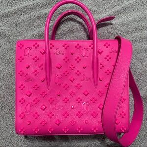 Beautiful barley used Christian Louboutin pink purse
